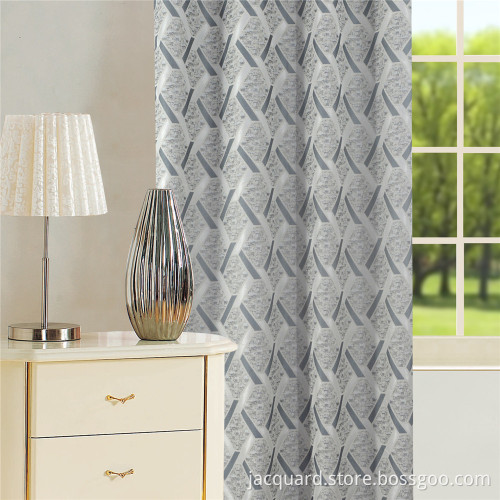 Tirai Jacquard Grommet Hias